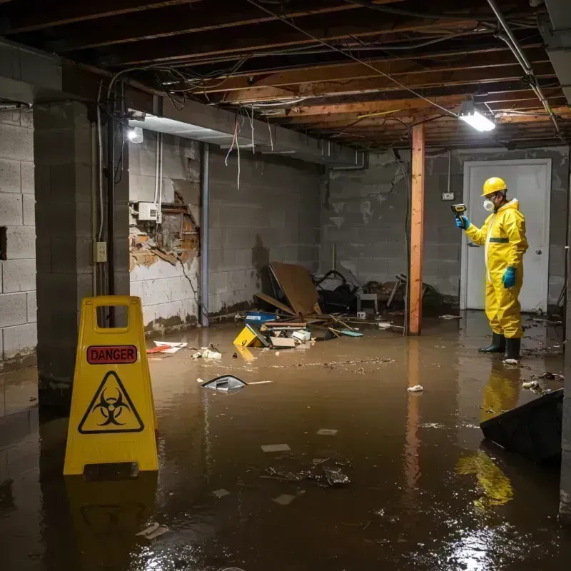 Flooded Basement Electrical Hazard in East Los Angeles, CA Property